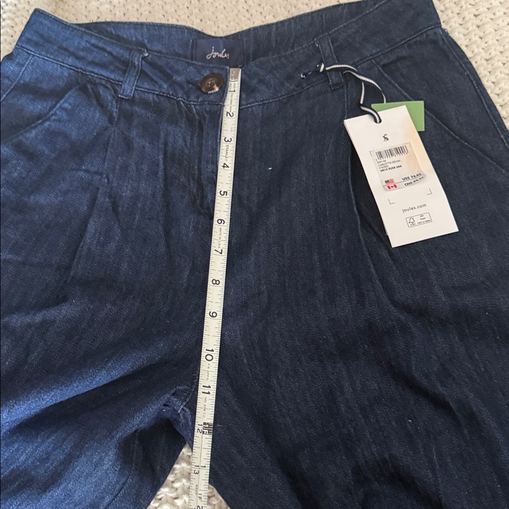 Joules Women's Dark Blue Denim Cullottes - Picture 3 of 8